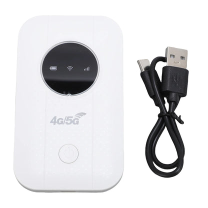 Portable WiFi Hotspot Supports 10 Connected Devices 300Mbps 3650mAh Battery Portable WiFi Router Plug and Play 4G 5G for RV