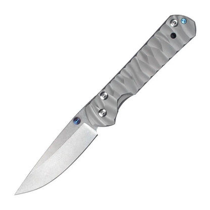 New Style Outdoor Pocket Folding Knife Damascus Steel Blade Titanium Alloy Handle Portable Knives Peeling Tool Jungle Knives