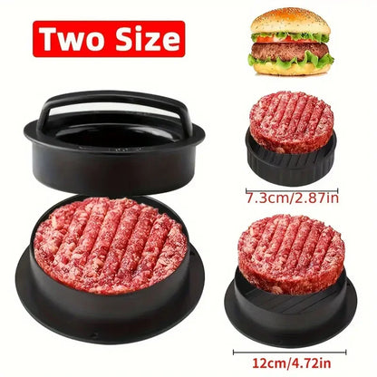 Burger Press Mold & Patty Press Maker -3 in 1 Stuffed Hamburger Patty Maker Perfect for Beef, Chicken Patties - Kitchen Press To