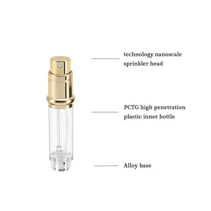 5ML Portable Compact Leather Perfume Bottle Multipurpose Sprayer Refillable Empty Perfume Atomizer for Travel Spray Bottle 1PC