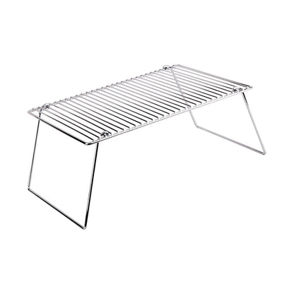 Folding Campfire Grill Baking Rack Drying Roasting Rack Multipurpose Camping Grill for Hunting Outdoor Picnics Fishing Trip