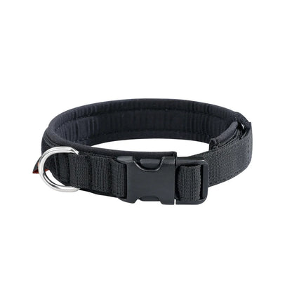Tactical Dog Collar Puppy Collars Adjustable Soft Nylon Outdoor Training Collar Medium Large Dog German Shepherd Training Collar