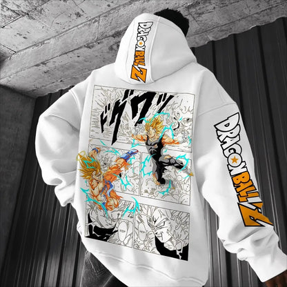 Dragon Ball Comics Co Branded Printed Hoodie Men's and Women's Autumn/Winter New Loose Casual Harajuku Parent-child Sweater Top