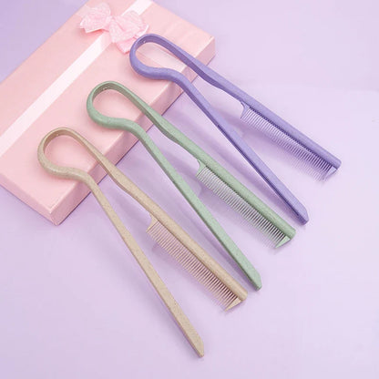 Wheat Straw V-shaped Flat Comb for Hair Straight Salon Hair Brush Straightner Hairdressing Comb Portable Mini Barber Hairbrush