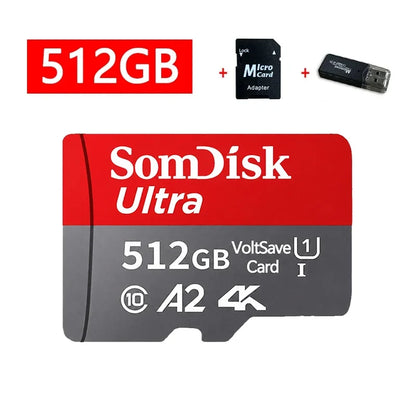 128gb Micro Tf/ SD Card Class 10 High Speed Memory Cards Stable