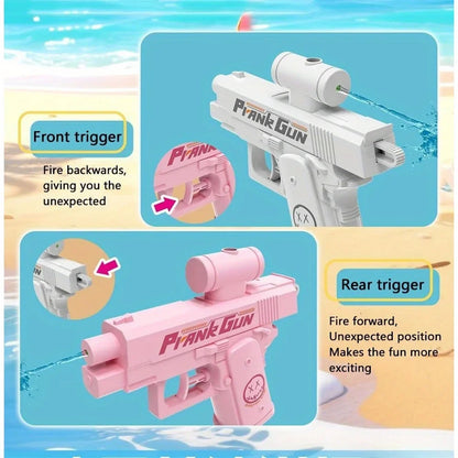 New Outdoor Portable Double-sided Reverse Water Gun Prank Reverse Water Spray Toy CreativeChildren Gift Stress Relief