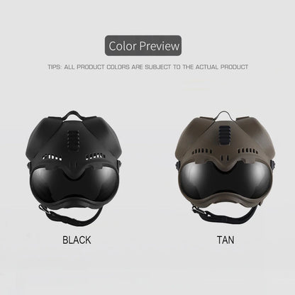 Tactical Dog Outdoor Hunting Training K9 Helmet, Large Dog Patrol Dogs Sheepdog Pet Motorcycle Protective Helmet with Goggles