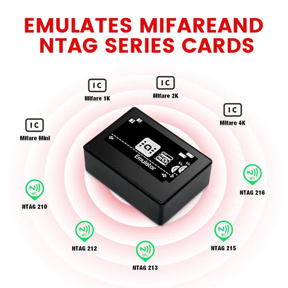 NFC Simulator Pixl Emulator iNFC Infinite Swipe OLED HD Intelligent Bluetooth Simulator for Switch2/3DS/Wii U Game Accesories