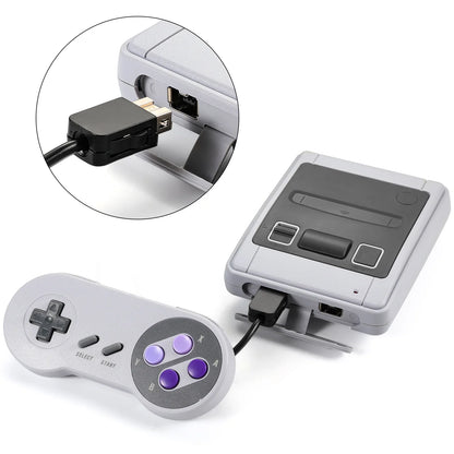 Wired Gamepad for SNES/SFC,Adaptation Genuine SNES/SFC Game Console, Gamepad Handle for Super Nin-tend-o Game Console