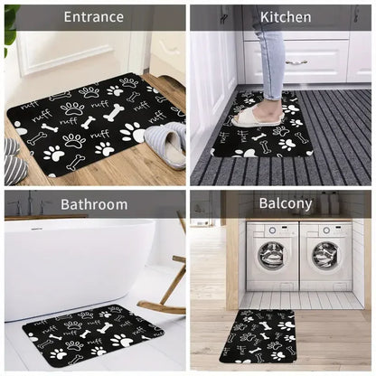 Outdoor Camping Van Welcome Mat With Cheerful Camping Van Non-slip Kitchen Bathroom Entracne Rugs Living Room Washable Carpet