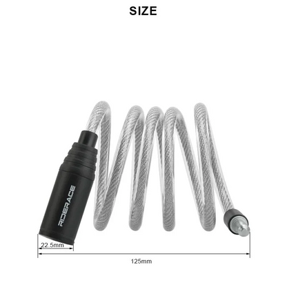 Portable Bike Anti-theft Ring Lock High Security Scooter Electric E-Bike Road Bike Lock Sliver Bicycle Cable Locks