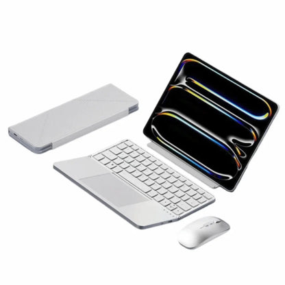 Bluetooth 5.3 Wireless Bluetooth Keyboard Portable Detachable Foldable Keyboard Universal with Touchpad Mini Foldable Keypad