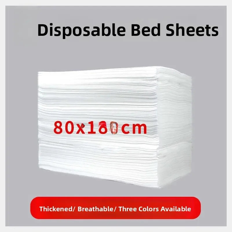 100pcs Disposable Thick Non-Woven Bed Cover Waterproof Breathable