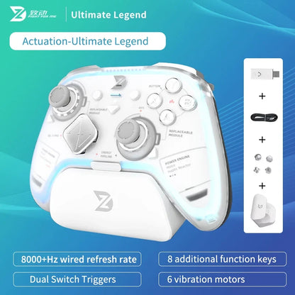 ZD Ultimate Game Controller Elite Modular Sensory Rgb Switch Phone Bluetooth Controller Ns Tablet Steam