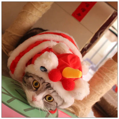 Cute Cat Dog Clothes New Year Costumes Pet Spring Festival Cape Dress Up Clothes Small Dog Cat Cloak Yorkshire Pet Clothes