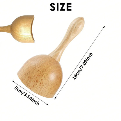 1pc Wooden Handheld Massage Cup, Wooden Swedish Cup Massage Tool, Wood