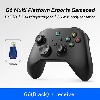 G6 wireless mobile game controller with Hall trigger and Hall joystick supporting switch/pc/android/IOS