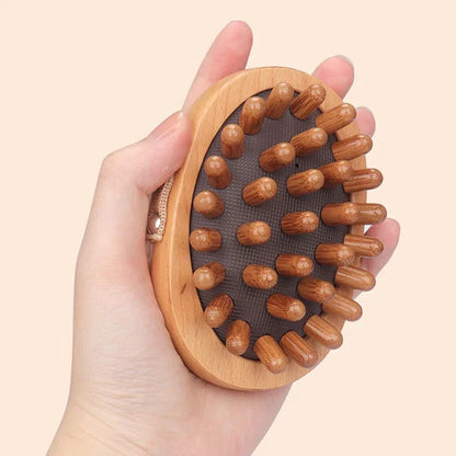 Wooden Massage Body Brush for Cellulite and Improve Lymphatic Blood Circulation Dry Brush Remove Dead Skin Shower SPA Bath Brush