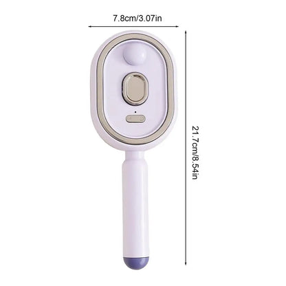 Steam Brush for Hair Rechargeable Detangling Comb with Oil Measuring Cup Steam Straightener Brush for Home Smoothing Curly Thick