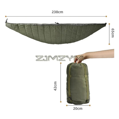 Camping Hammock Underquilt Full Length Big Size Under Quilts for Hammocks, Camping Backpacking Winter Cold Weather Warm Blanket