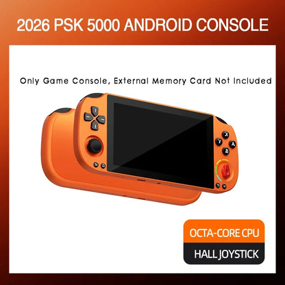 5.0 Inch FHD IPS Handheld Game Console PSK5000 with XBOX/SWITCH Layout,Helio G85 Octa-Core,6+128GB,Hall Joystick