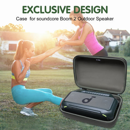 Bluetooth Speaker Case for soundcore Boom 2 Outdoor Bluetooth Speaker Storage Carrying Bag Accessories for Bluetooth Speaker