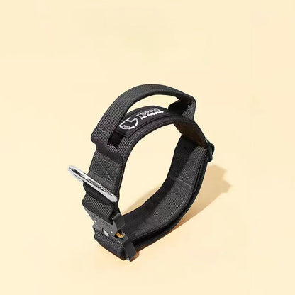 Tactical Dog Collar with Leash - No-Pull Anti-Escape Collar for Large & Medium Dogs, Outdoor Training Pet Collar