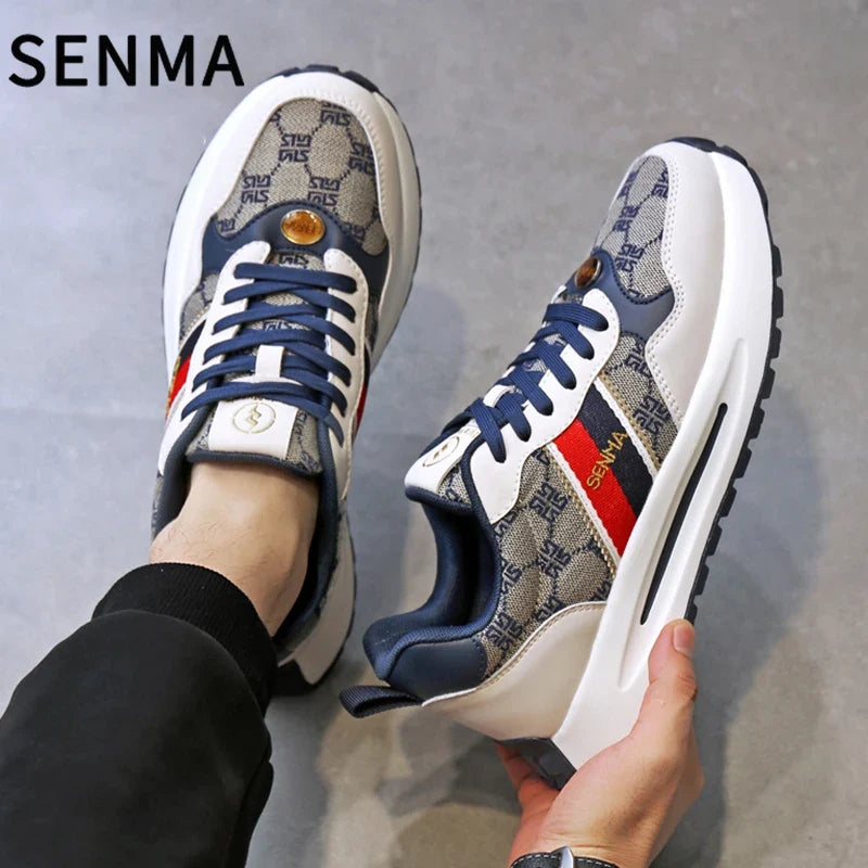 SENMA  Luxury Men's Shoes Men Casual Shoes Men's Skateboard Shoes Retro Platform Sneakers Unisex Women's Sports Shoes Sneakers