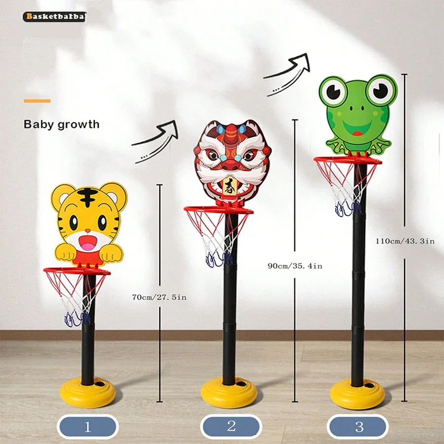 Outdoor Indoor Mini Basketball Hoop for Toddler Adjustable Basketball Goal with One Ball for Kid Birthday Gift for Age 1 and Up