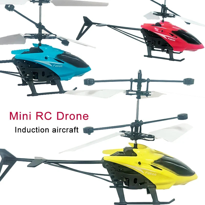 Mini Drone Rechargeable Mini RC Drone Remote Safe Fall-resistant RC Helicopters Drone Children Toys（No Remote Control Battery)