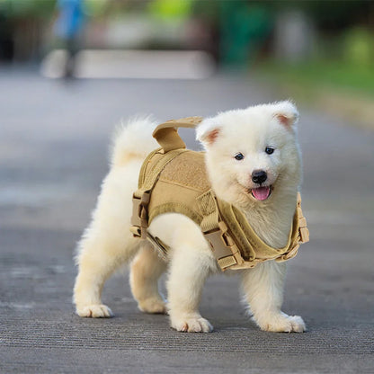 Tactical Puppy Harness For Small Dogs Adjustable Cat Harnesses Vest For Military Service Dogs Training Kitten Cat Accessories