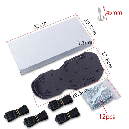Lawn Aerator Shoes Manual Lawn Aerator with Spike Adjustable Spiked Aerating Sandals Reusable Plastic Lawn Aerator Sandals