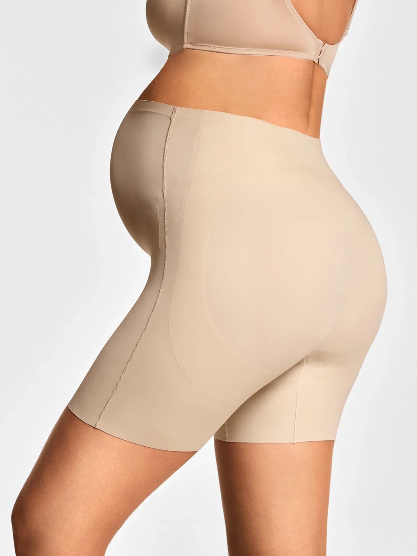Pregnant Women'S High Waisted Underwear Provides Warmth, Lifted Buttocks, High Elasticity, Comfort, And Solid Color Long Shorts