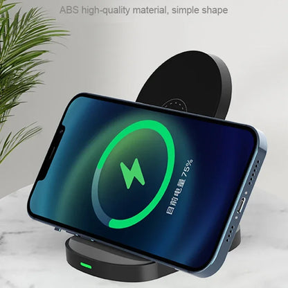Wireless Desktop Charger Stand Fast Charging Phone Holder For iPhone 16 15 14 13 12 11 XR Xiaomi mi11 Huawei P40 Samsung S20 S10