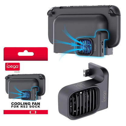 for Switch 2 Game Controller Cooling Fan Heat Disspation Accessory Adjustable Multi-functional Game Console Protective Cool Fan