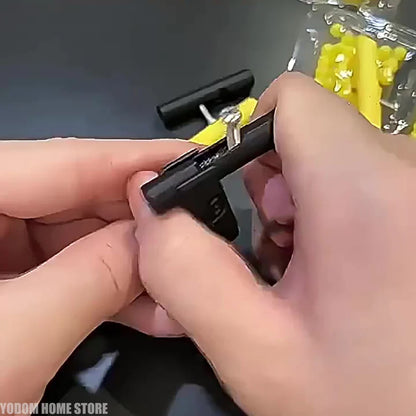 Hidden Mini Plastic Bullet Launcher - Safe Paper Ball Launch Toy Gun, Fun Prank Gadgets & Party Favors for Kids Adults