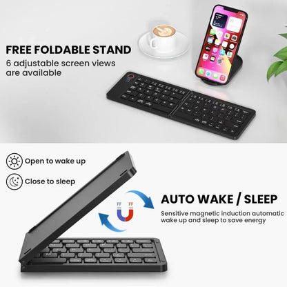 Wireless Keyboard Folding Keyboard Portable Bluetooth Keyboard Foldable Mini Keyboard For Windows Android IOS Laptop Tablet