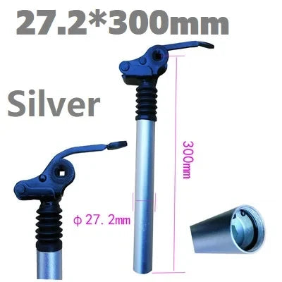 E-Bike Electric Folding Bike Shock Absorber Seat Post Alloy 25.4mm 27.2mm 28.6mm 31.8mm 33.9mm 34mm Folding Flipped Seat Post