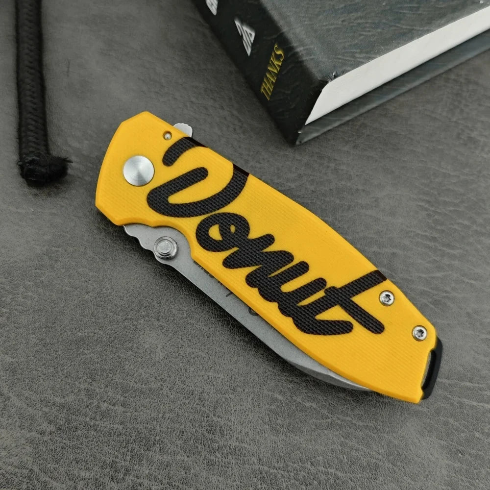 Folding Knife G10 Handle Outdoor Hiking Mountaineering Fishing Camping Multi-functional EDC Tool