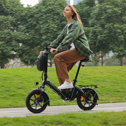 Bodywel T16Pro 250W 36V 10.4Ah Electric Folding Bike 14 Shock Absorber Double Disc Brakes LCD Urban Commute