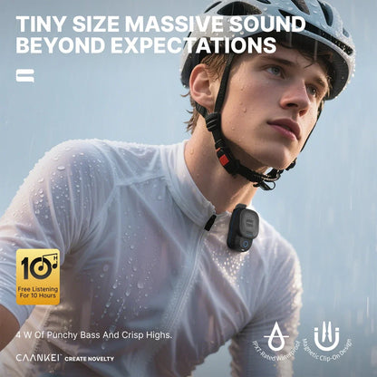 Wearable Bluetooth Speaker IPX7 Waterproof Portable Speakers Outdoor Sport Clip-On Microphone Speaker Calls/Music Mini Sound Box