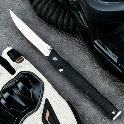 7096 Folding Knife Portable Tool Pocket Knife 8Cr13MoV steel Blade Nylon Fiber Handle Outdoor Hunting for Hiking Tool