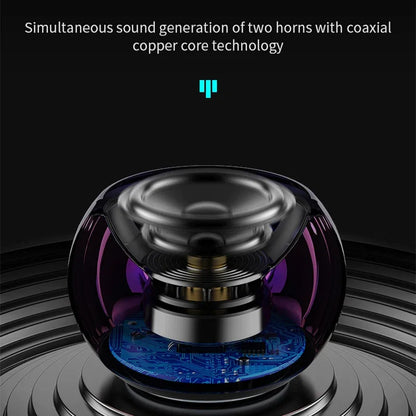 Mini Bluetooth Speaker with Mic TWS Wireless Sound Box HiFi Music Cell Phone Tablet Metal Loud Speake Portable Subwoofer