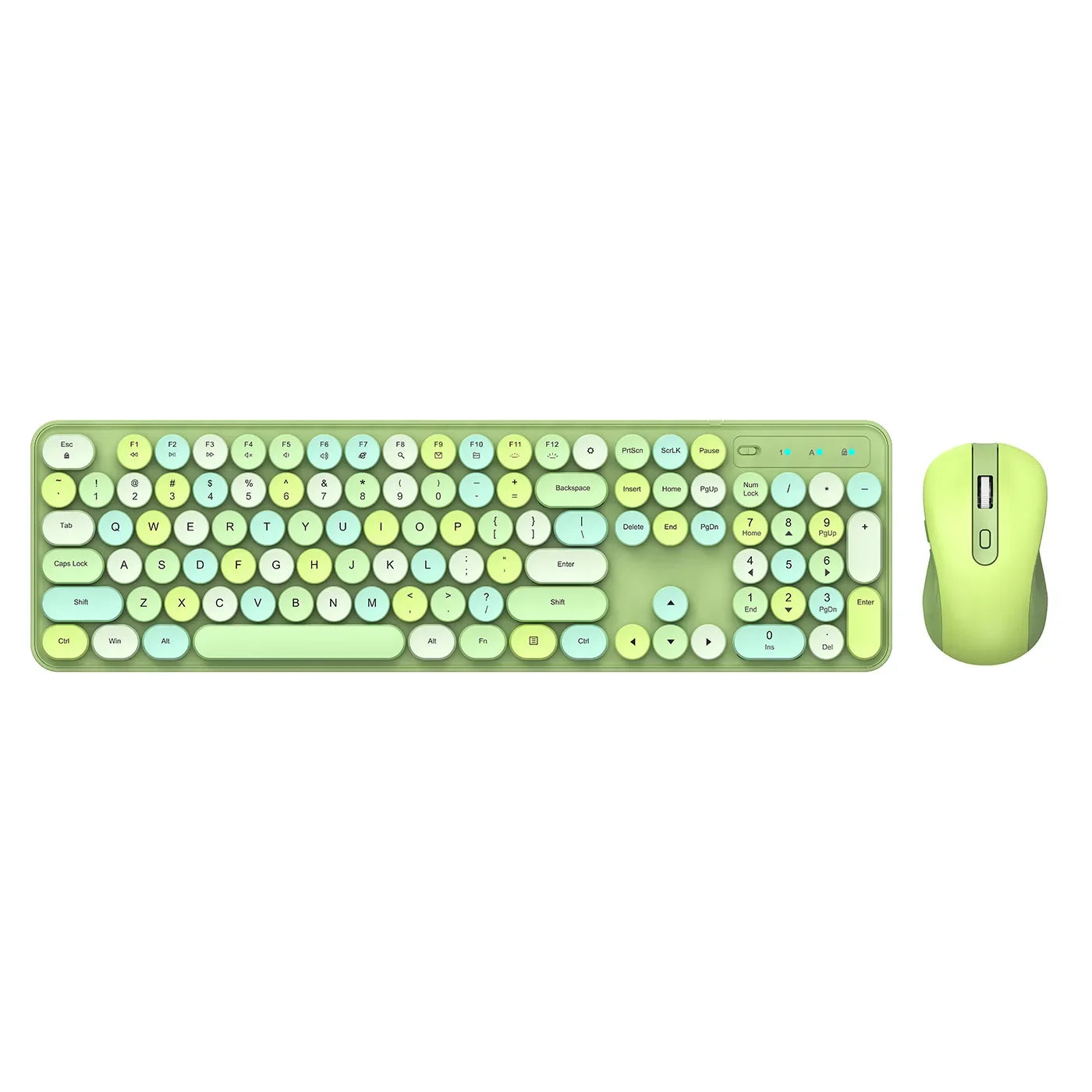 Wireless Keyboard Mouse Set High-Looking Girl Silent Office retro Cute Pink