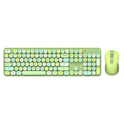Wireless Keyboard Mouse Set High-Looking Girl Silent Office retro Cute Pink