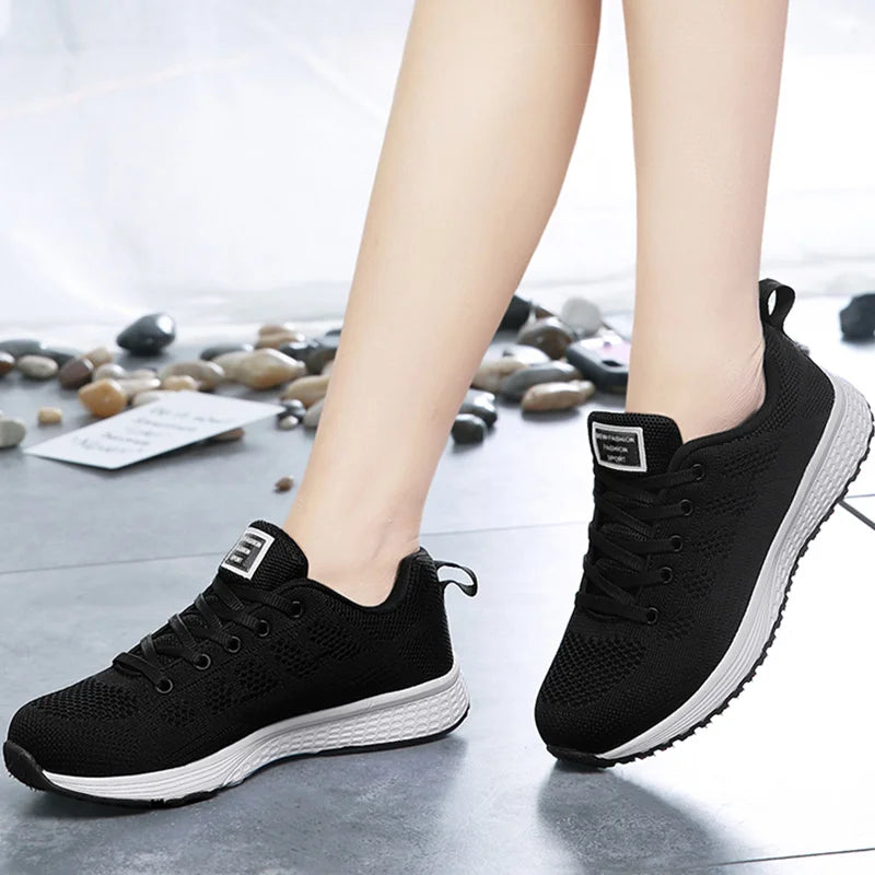 Women's Sneaker Mix Color Sneakers For Women Sports Shoes 2025 Baskets Femmes Breatherable Mesh Casual Sports Shoes Woman Flat