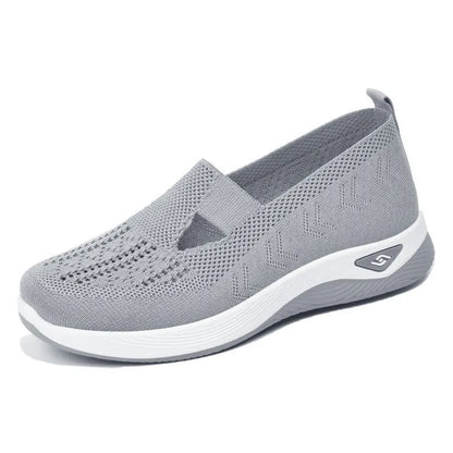 2025 Spring Women's Sports Shoes Mesh Fashionable Breathable Lightweight Non-slip Wear-resistant Casual Sports Shoes Flat Shoes