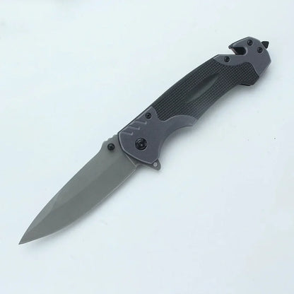 Foldable Knife Stainless Steel Outdoor Function Knife Portable Fruit Knife Multipurpose Camping Folding Damascene Pattern Knife