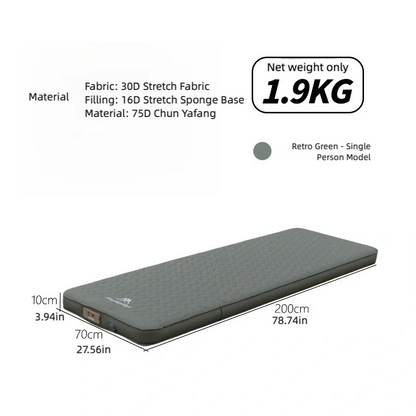 Mountainhiker Outdoor Camping with Air Pump Air Cushion Mattress Automatic Inflatable Bed Portable Outdoor Inflatable Mat Cheese