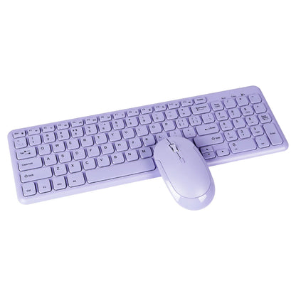 Fashion Wireless Keyboard and Mouse Combo Gamer Silent Keyboards Mouse Set Ultra Thin Office PC Ergonomic Gaming Pink Keypad
